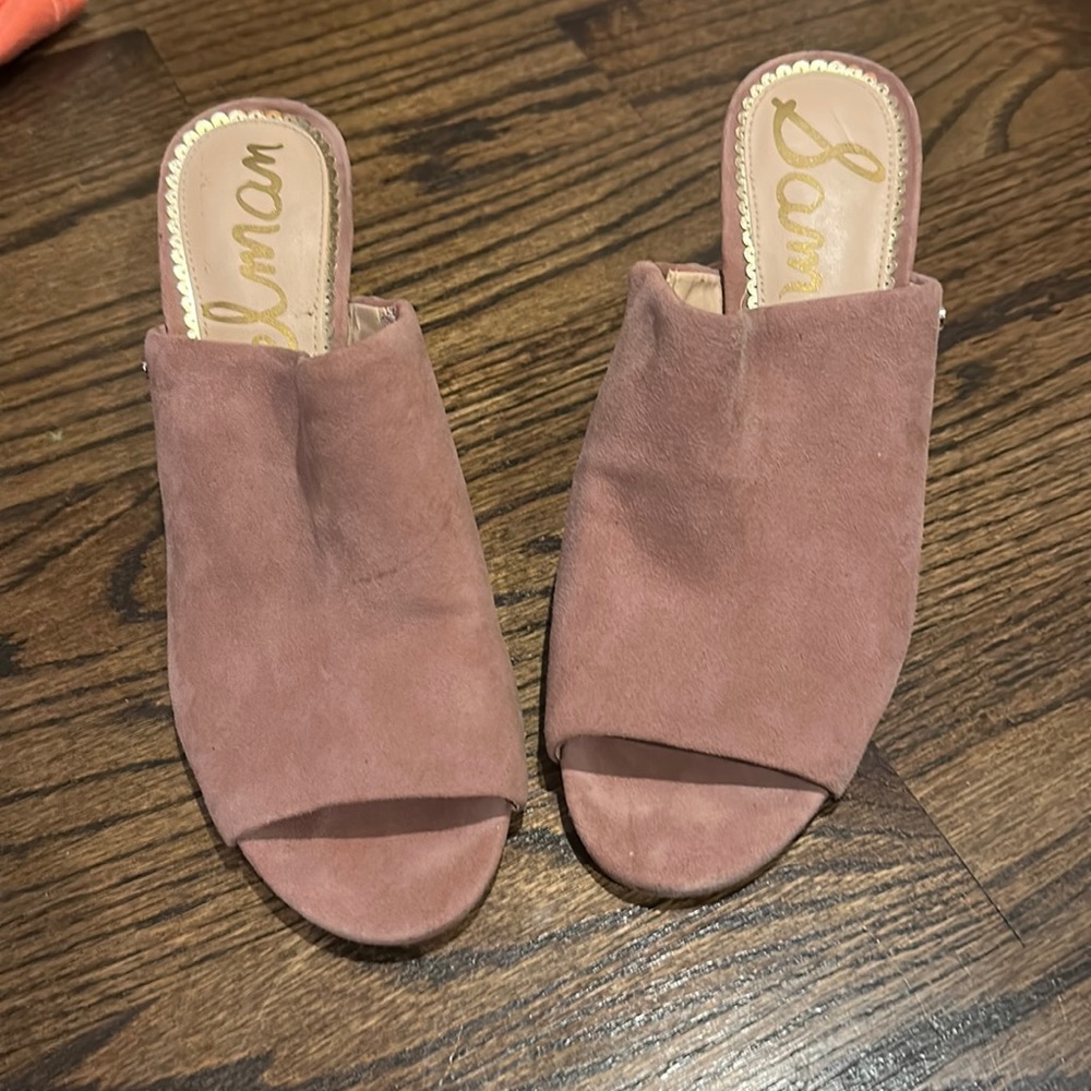 Sam Edelman Pink Suede Mule